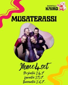 MUSATERASSI ihme4set